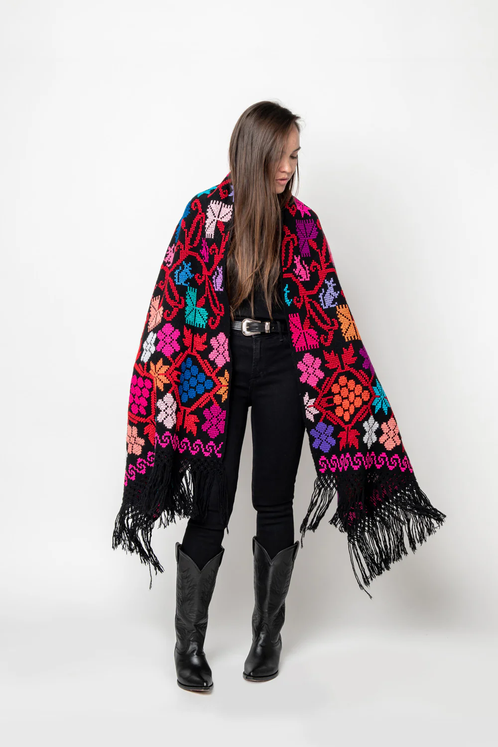 Embroidery Shawl - Arbol De La Vida (Tree of Life) D - Image 9