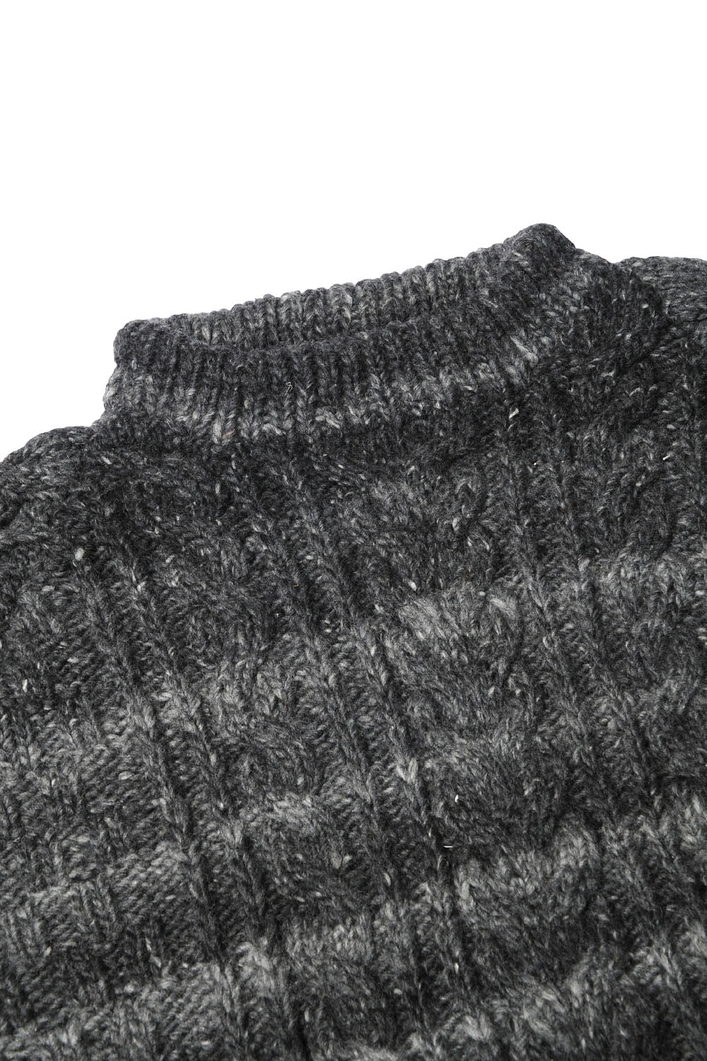 Fisherman Pullover - Grey Heather - Image 2