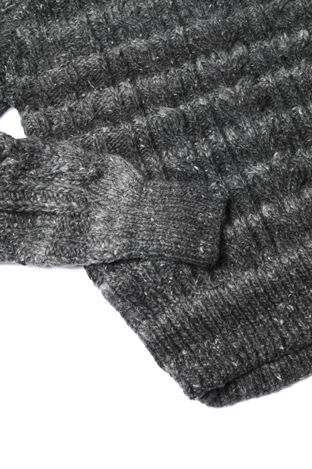 Fisherman Pullover - Grey Heather - Image 3
