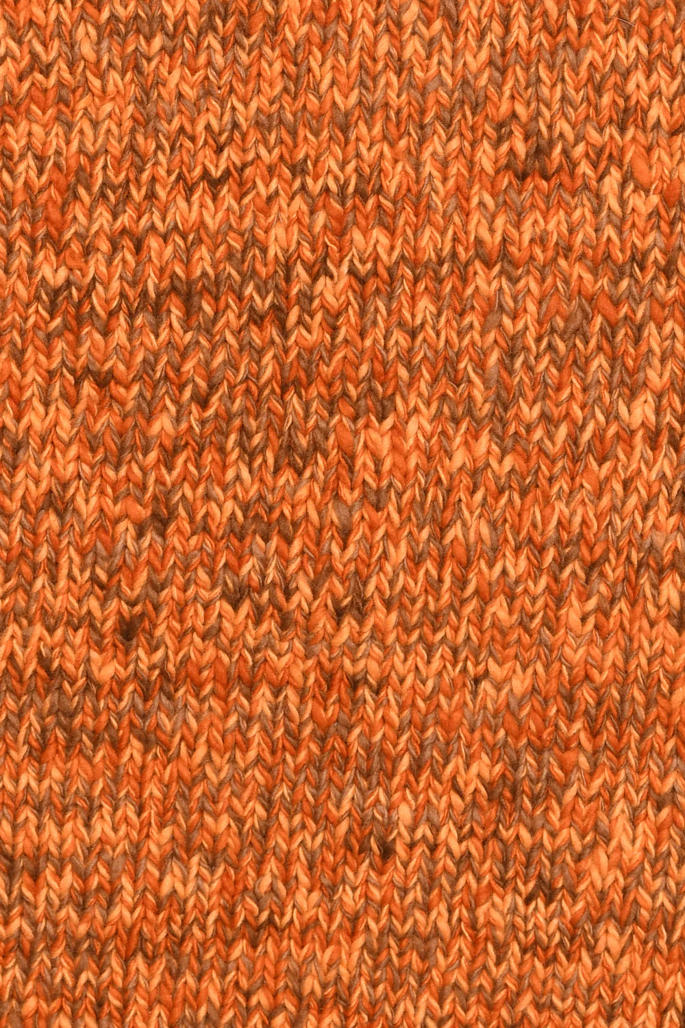 Mix Heather Zipper Cardigan - Dk. Orange Mix - Image 2