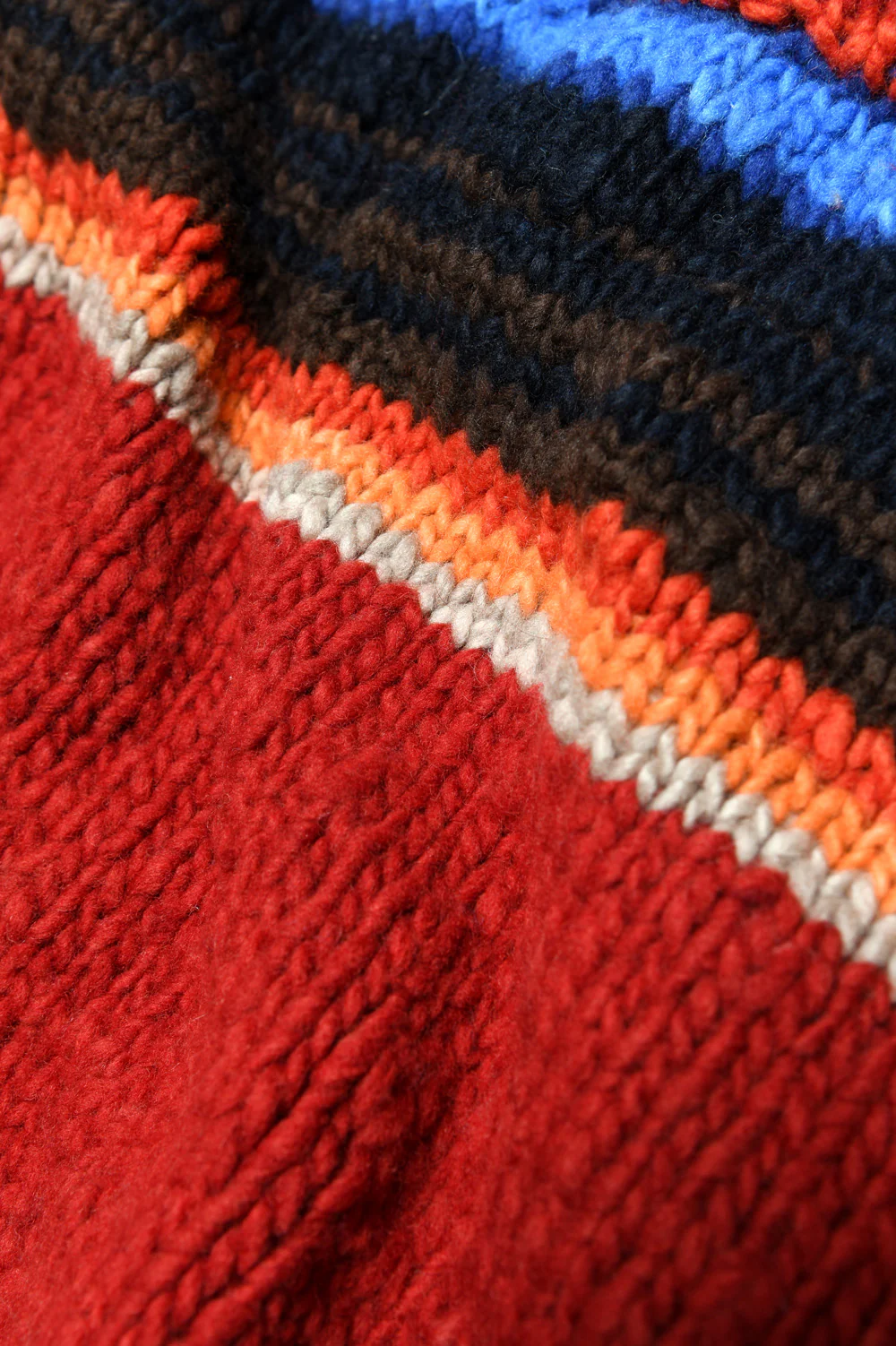 Serape Pullover - Red - Image 4