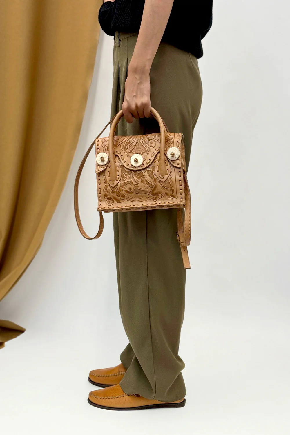 Western Stitch Carving Bag - Small - Image 5
